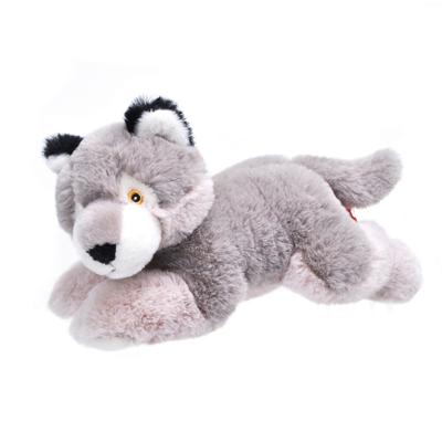 Wild Republic Pluche wolf - knuffel - Eco-kins - 25 cm - knuffelwolf
