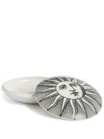 Fornasetti plat en porcelaine Sole décoré à la main - Blanc