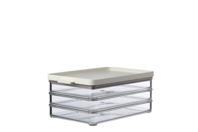 Koelkastdoos omnia vleeswaren 3-laags nordic white - Mepal