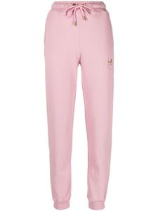 PINKO pantalon de jogging à logo brodé - Rose