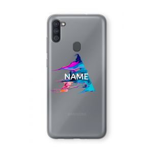 Abstract Spectrum: Samsung Galaxy A11 Transparant Hoesje