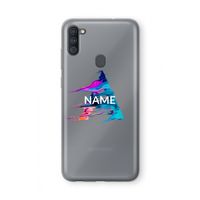 Abstract Spectrum: Samsung Galaxy A11 Transparant Hoesje