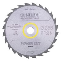 Metabo Accessoires Cirkelzaagblad | "Power Cut Professional" | Ø235x30mm | Z24 WZ 20° - 628493000