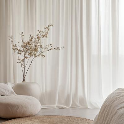 Gordijnen In Between - Haken of Ringen - Off White maat: 250 x 300 cm - materiaal: Polyether - Dekbed-Discounter.nl