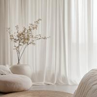 Gordijnen In Between - Haken of Ringen - Off White maat: 250 x 150 cm - materiaal: Polyether - Dekbed-Discounter.nl