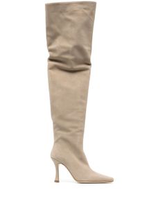 STAUD bottines Cami en daim 95 mm - Tons neutres