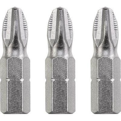 Industrial Steel Bits, 25mm, Pozidriv PZ3 Bit