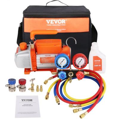 VEVOR Vacuümpomp 128L/min Vacuumpomp A2L explosieveilig 180W Ac 220V/50HZ 1440rpm 55-276bar 200ml olie capaciteit Hvac vacuümapparaten spruitstuk