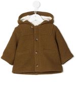 Bonpoint manteau Timo en laine à capuche - Vert