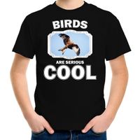 Dieren rode wouw roofvogel t-shirt zwart kinderen - birds are cool shirt jongens en meisjes - thumbnail