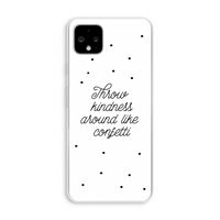 Confetti: Pixel 4 XL Transparant Hoesje