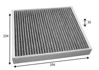 Interieurfilter CLIMFILTER PROTECT VALEO, u.a. für Seat, Skoda, Audi, VW