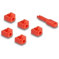 Delock 20928 RJ45 LAN-poortslot Rood