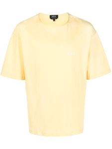 A.P.C. t-shirt à logo imprimé - Jaune