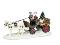 Santa on his sleigh l17b7h8 cm - Luville
