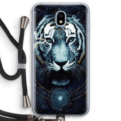 Darkness Tiger: Samsung Galaxy J5 (2017) Transparant Hoesje met koord