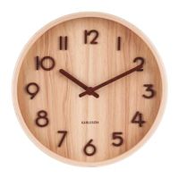 Karlsson KA5808WD wandklok Mechanische wandklok Rond Hout - thumbnail