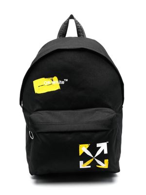 Off-White Kids sac à dos à logo imprimé - Noir