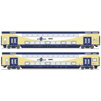 Roco 6220106 H0 2-delige set dubbeldekswagons van de metronoom 2e klas DBPza