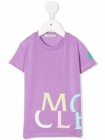 Moncler Enfant t-shirt à logo imprimé - Violet