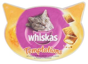 ‎Whiskas 176000/8er Pack Kat Snack Kaas, Kip 60 g