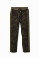 Joggingbroek met camouflage - GREEN - XS - thumbnail