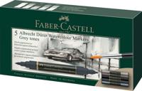 Faber Castell fc-160306 wk25aquarel marker fc albrechtdürer 5 stuks grey tones