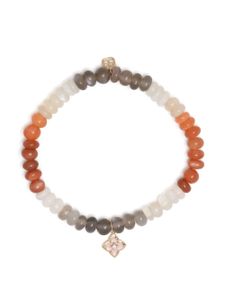 Sydney Evan bracelet en or 14ct serti de pierres de lune - Multicolore