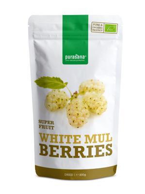 Purasana Vruchten Superfoods Super Fruit White Mulberries 200gr