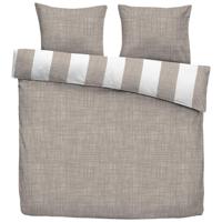 2e Halve Prijs Leen Bakker - Dekbedovertrek Liam - Zand - 200x200/220 Cm - Katoen - Beige