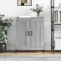 Dressoir 69,5x34x90 cm bewerkt hout grijs sonoma eikenkleurig