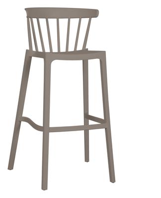 WOOOD Barstoel 'Bliss' kleur Taupe (zithoogte 76cm)