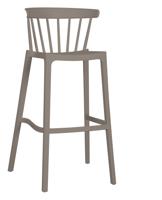 WOOOD Barstoel 'Bliss' kleur Taupe (zithoogte 76cm)