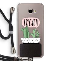 I love cacti: Samsung Galaxy J4 Plus Transparant Hoesje met koord