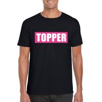 T-shirt zwart Topper heren 2XL  - - thumbnail