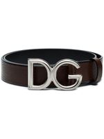 Dolce & Gabbana ceinture à boucle logo - Marron