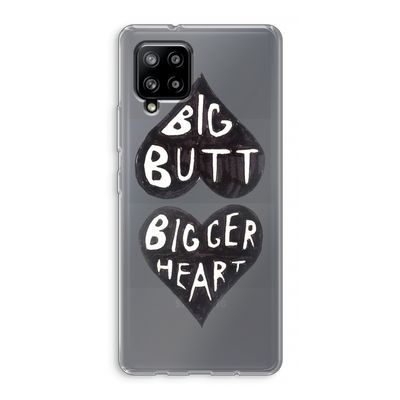 Big butt bigger heart: Samsung Galaxy A42 5G Transparant Hoesje