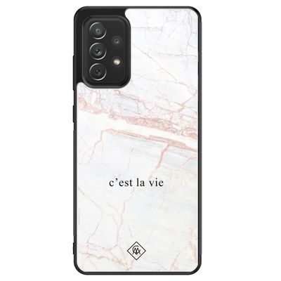 Samsung Galaxy A52 glazen hardcase - C'est la vie