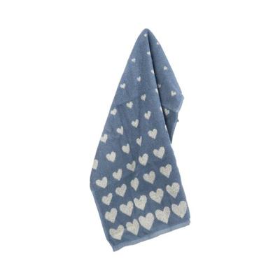 Bunzlau Castle Bunzlau Castle Keukendoek Hearts Grey-Blue