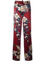 DSQUARED2 pantalon à imprimé Blossom - Rouge