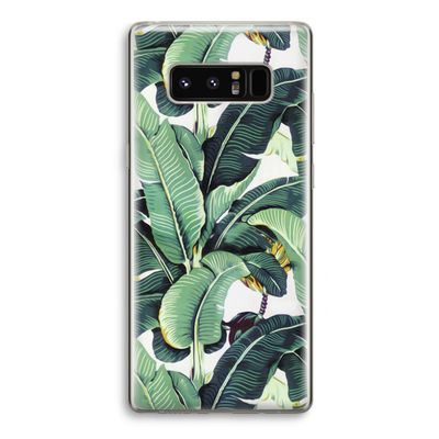 Bananenbladeren: Samsung Galaxy Note 8 Transparant Hoesje