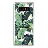 Bananenbladeren: Samsung Galaxy Note 8 Transparant Hoesje Bananenbladeren: Samsung Galaxy Note 8 Transparant Hoesje