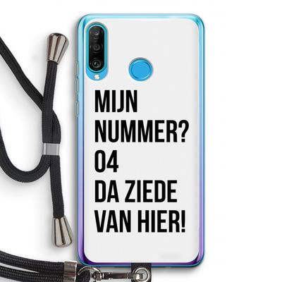 Da ziede van hier: Huawei P30 Lite Transparant Hoesje met koord