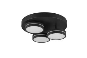 Trio Zwarte led plafondlamp Franklin 626510342