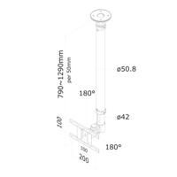 TV houder Neomounts FPMA-C100WHITE 10" 30" 12 kg