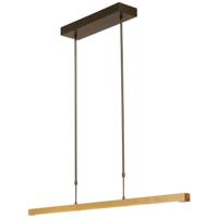 Masterlight Zwarte hanglampReal 3 met goud 100cm - 2975-GL-S-2XP-DW