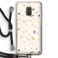 Terrazzo N°21: Samsung Galaxy A8 (2018) Transparant Hoesje met koord