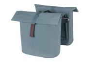 Basil Tas city dubbel mik vegan leather | graphite blue 32l