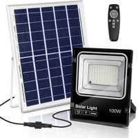 LED Floodlight op Zonne-energie - LED Schijnwerper - Aigi Solina - LED Solar Tuinverlichting Wandlamp - - thumbnail