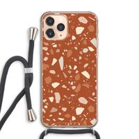 Terrazzo N°22: iPhone 11 Pro Max Transparant Hoesje met koord